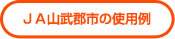 ＪＡ山武郡市の使用例