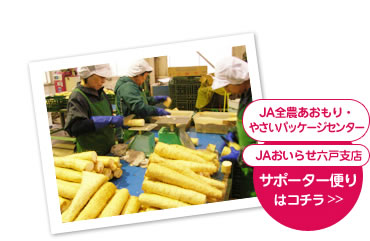 洗浄されたながいもを手際よくカット