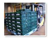 フォークリフトでまとめて運搬が可能