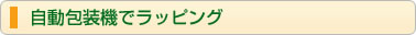 自動包装機でラッピング