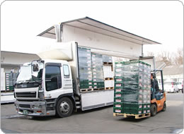 パレットによる積込作業